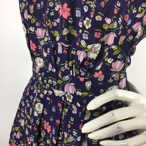 Rebecca Taylor Floral Tapestry Print Silk Dress - Picture 10 of 12